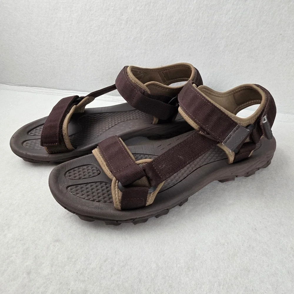 Nortiv 8 Langdo-2 Mens Hiking Sandals Brown Adjustable Straps Size 11